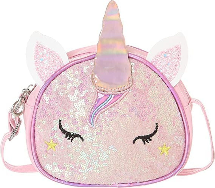 Girls Purse Unicorn Sequin Crossbody Bags for Little Girls Cute Purse for Teens