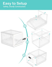 Load image into Gallery viewer, Lockable Box, Medicine Lock Box for Safe Medication, Clear Lockable Storage Box for Medicine, Food and Home Safety, Lockable Storage Bin, Refrigerator Storage Bins…
