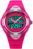 Kids Teens Girls Waterproof Sports Digital Watches Timer with Alarm Stopwatch 7 Colorful Luminous for Age 6-15