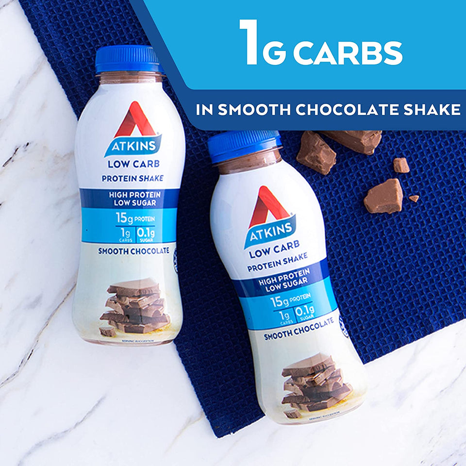 Low Carb Protein-Rich Shake Smooth Chocolate Drink 330Ml, Pack of 6