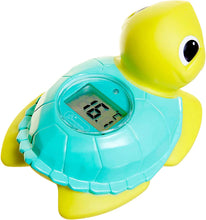 Load image into Gallery viewer, Room and Bath Baby Thermometer - Reliable Temperature Readings - Turtle - Model F361
