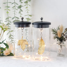 Load image into Gallery viewer, Set of 2 Leaf Decorative Lamp Battery Powered Lights 23Cm Tall Cordless Night Light with Fairy Lights for Living Room Bedroom Kitchen Wedding Xmas

