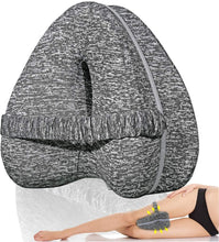Load image into Gallery viewer, Knee Pillow for Side Sleepers with Elastic Strap, Memory Foam Leg Pillow, Ideal for Spine Alignment, Hip, Back &amp; Joint Pain Relief - for Better Sleeping with Breathable &amp; Washable Cover
