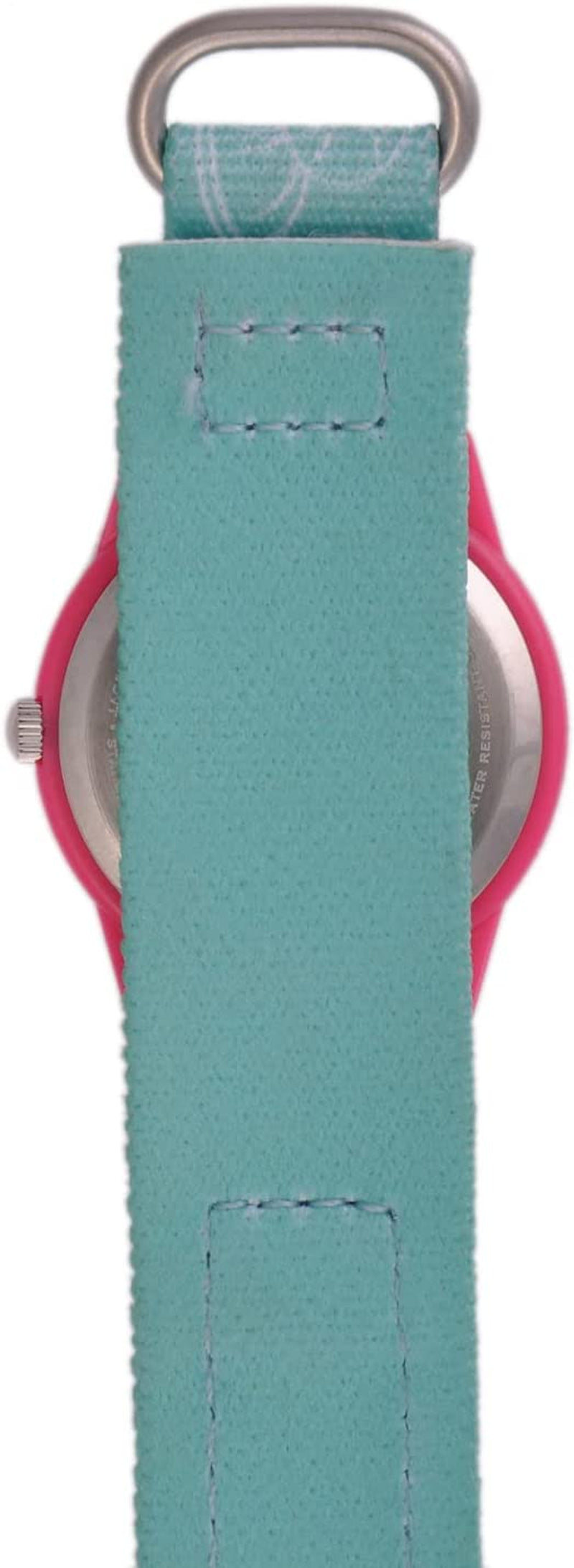 Princess Kids' Plastic Time Teacher Analog Quartz Nylon Strap Watch, Blue