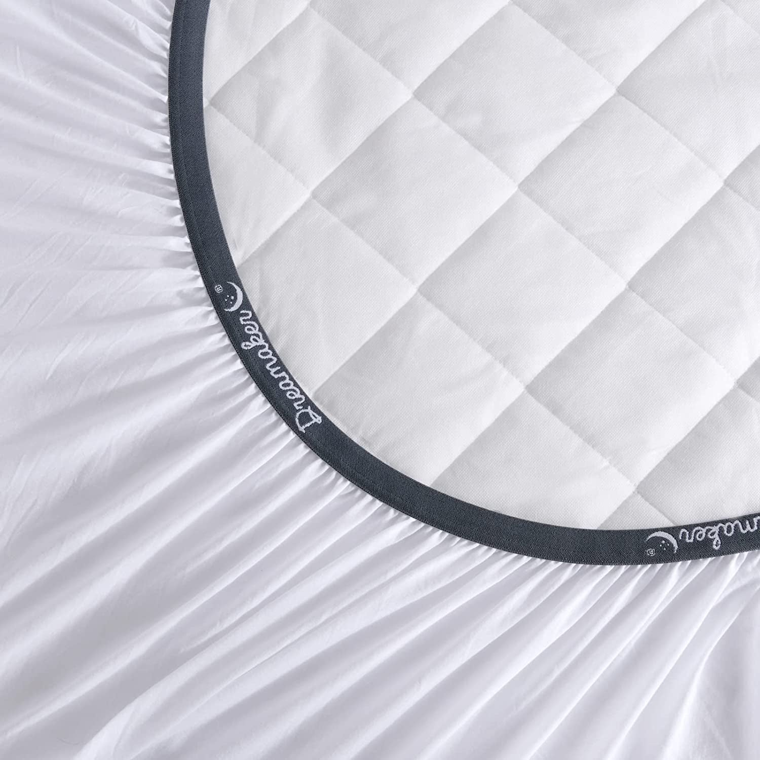 All Seasons Eucalyptus Natural Fibre Tencel Quilted Mattress Protector anti Microbial Feature Regulates Temperature Moisture Absorbent Environmental Friendly - Double Bed