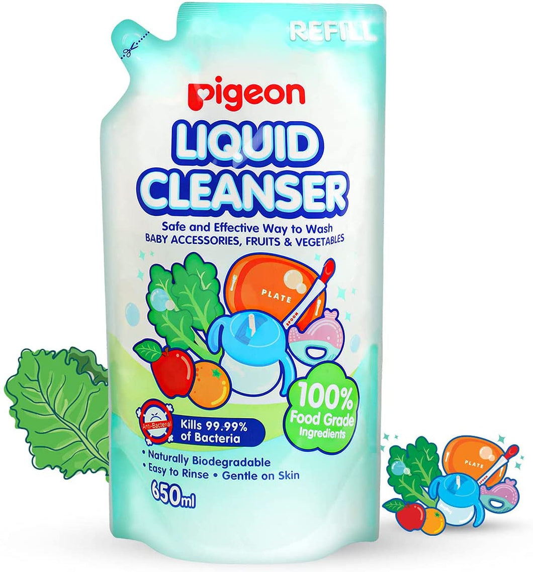 Biodegradable Liquid Cleanser to Wash Baby Bottles, Teats, Accessories, Fruits & Vegetables, 650Ml Refill