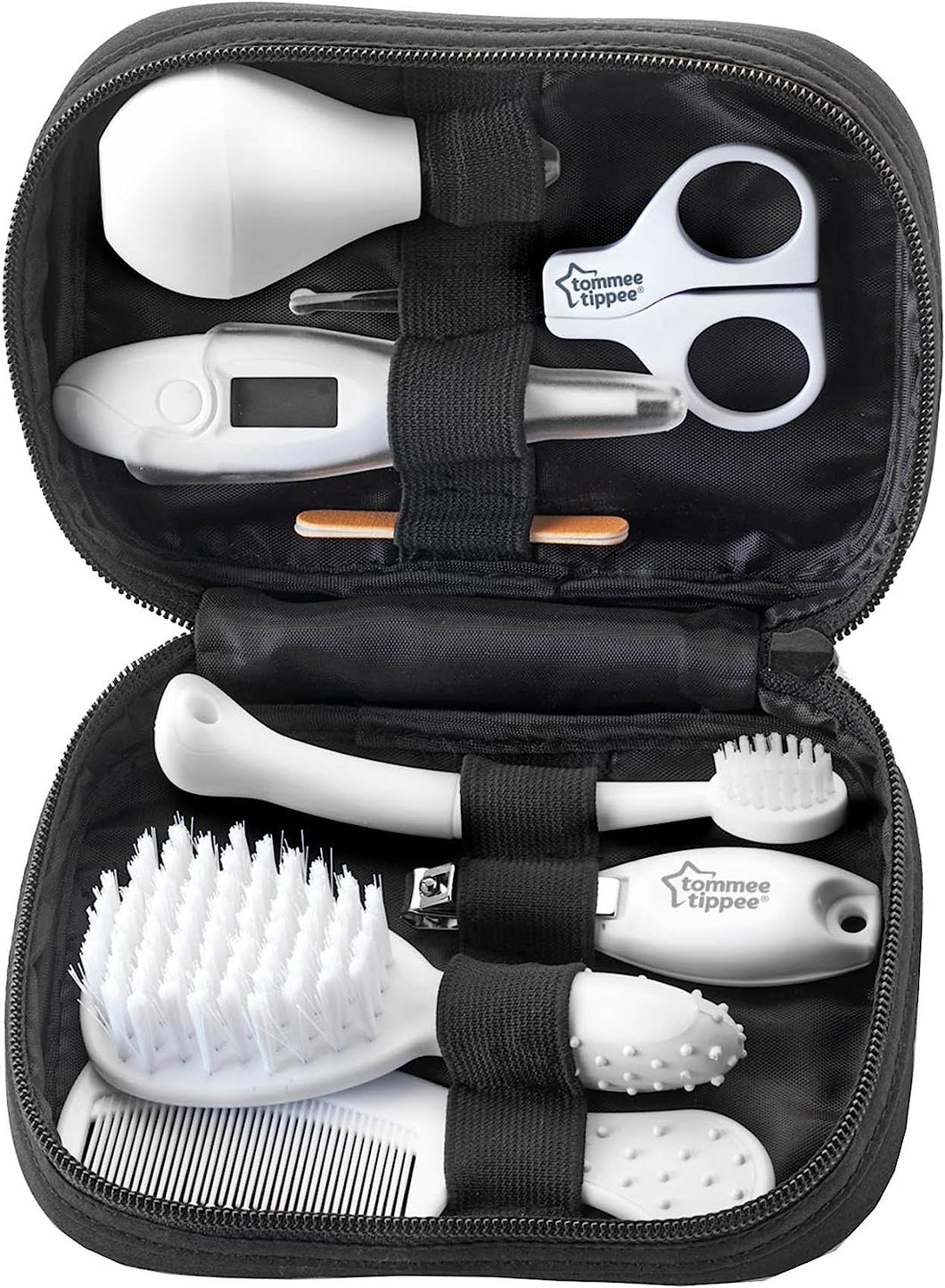 Baby Grooming and Healthcare Kit, Includes Digital Oral Thermometer, Nasal Aspirator, Brush and Comb, Scissors and Nail Clippers
