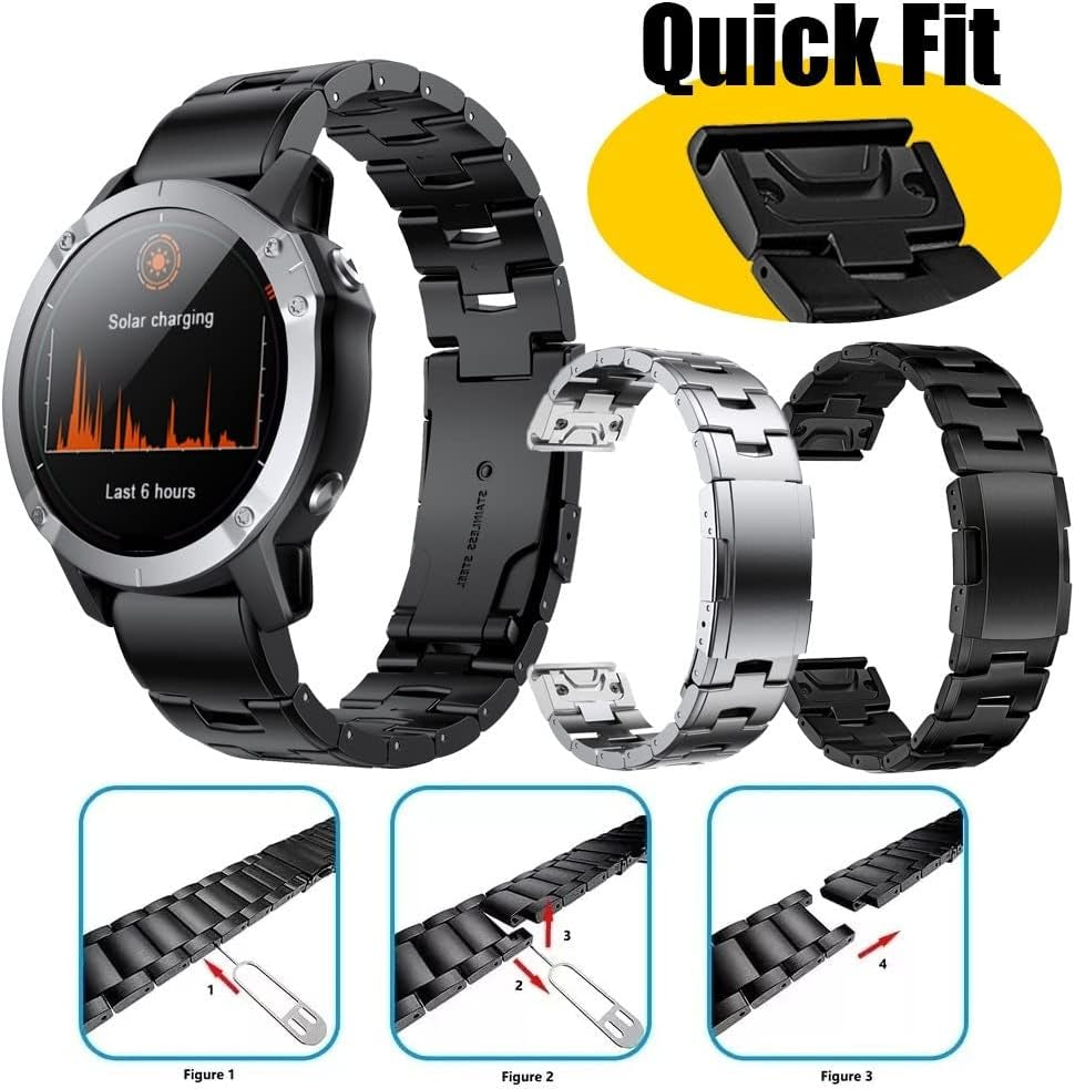 22 26Mm Titanium Alloy Metal Quick Release Watchband Straps for Garmin Fenix 7 7X 6 6X Pro 5 5X plus Instinct 2 Easyfit Bracelet