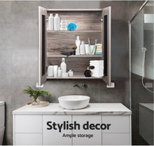 Load image into Gallery viewer, Bathroom Mirror Cabinet Vanity Medicine Shave Wooden Natural 600Mm X720Mm
