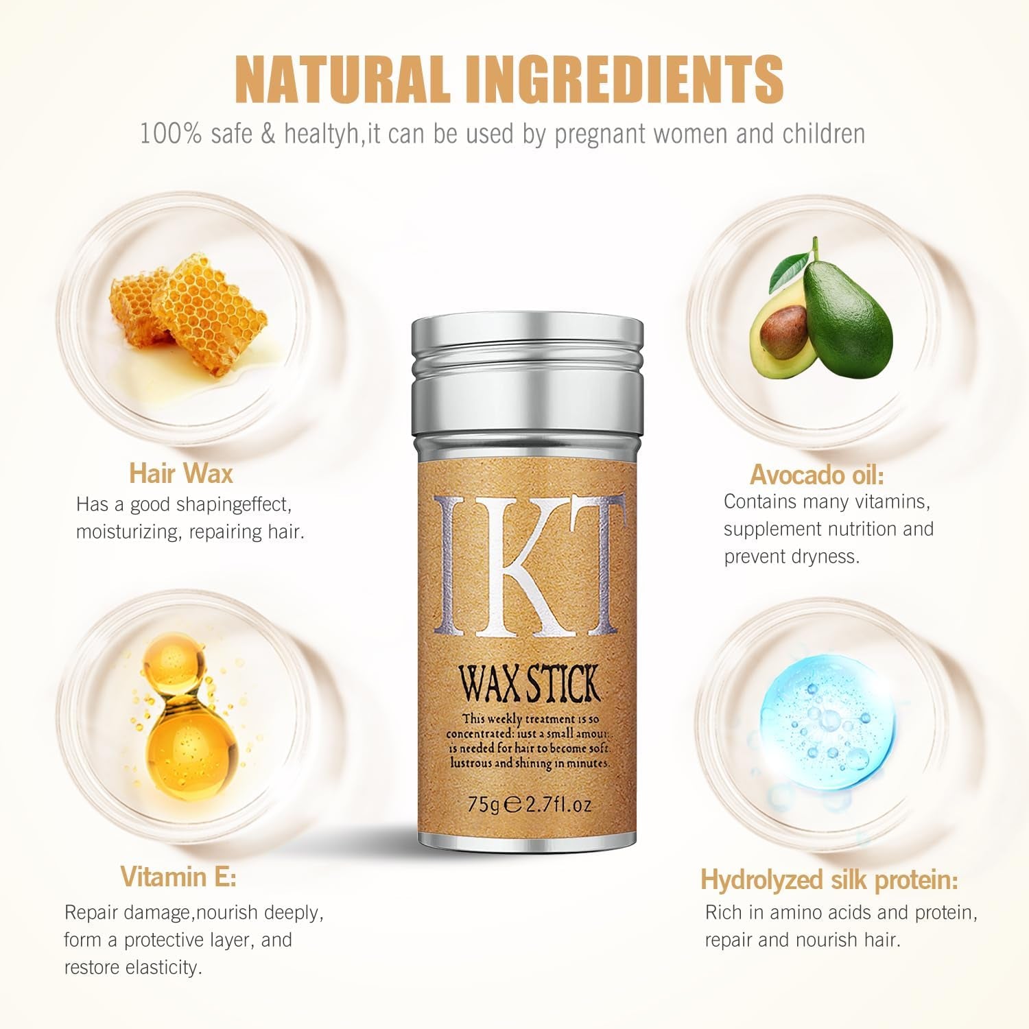 Hair Straightener Pressing Comb for Black Hair Styling Shaping Hairstyling Moisturizing Non-Greasy Look Neat and Tidy