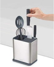 Load image into Gallery viewer, Surface Stainless-Steel Knife and Utensil Pot - Grey
