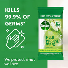 Load image into Gallery viewer, Multi Purpose Antibacterial Disinfectant Surface Cleaning Wipes Crisp Apple, 480S (4 X 120 Pack)
