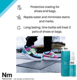 Shoe Protector Spray. Waterproof. Stain and Water Repellent for Shoes, Sneakers,Trainers, Sports Shoes, Bags, Purses Incl Fabric, Suede & Leather. Premium Nanotech Formula