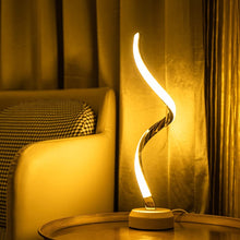Load image into Gallery viewer, LED Table Lamp for Bedroom Bedside Lamps for Nightstand Minimalist Solid Wood Desk Lamp for Kids Room Living, 5 Level Dimmable Light &amp; 3 Color Changing Unique Night Light

