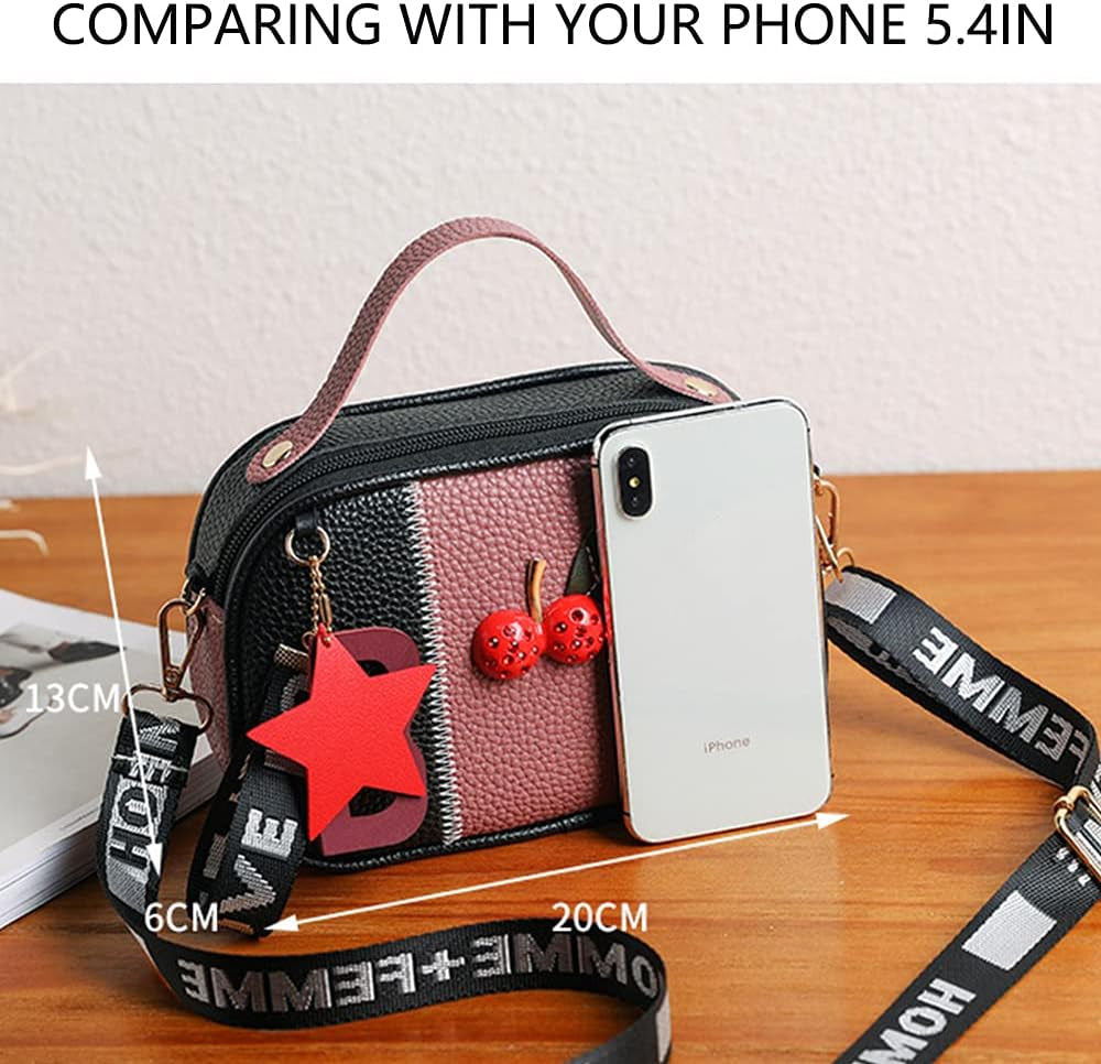 Trendy Girls Crossbody Purse for Kids Women Leather Roomy Bag for Little Girls Toddler