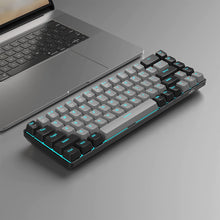 Load image into Gallery viewer, Portable 60% Mechanical Gaming Keyboard,  Mk-Box LED Backlit Compact 68 Keys Mini Wired Office Keyboard with Blue Switch for Windows Laptop PC Mac - Grey/Black
