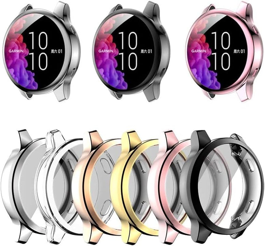 Plating Protective Case for Garmin Venu 2 / 2S Protector Frame Cover Soft TPU Shell for Garmin Vivoactive 4S / 4 Smartwatch Case