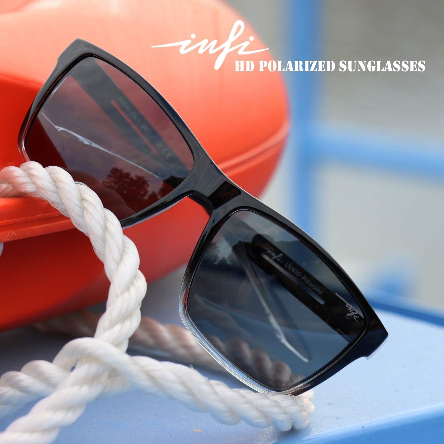 Polarized Sunglasses for Men Fishing Driving Running Golf Sports Glasses Square UV Protection Designer Style Unisex