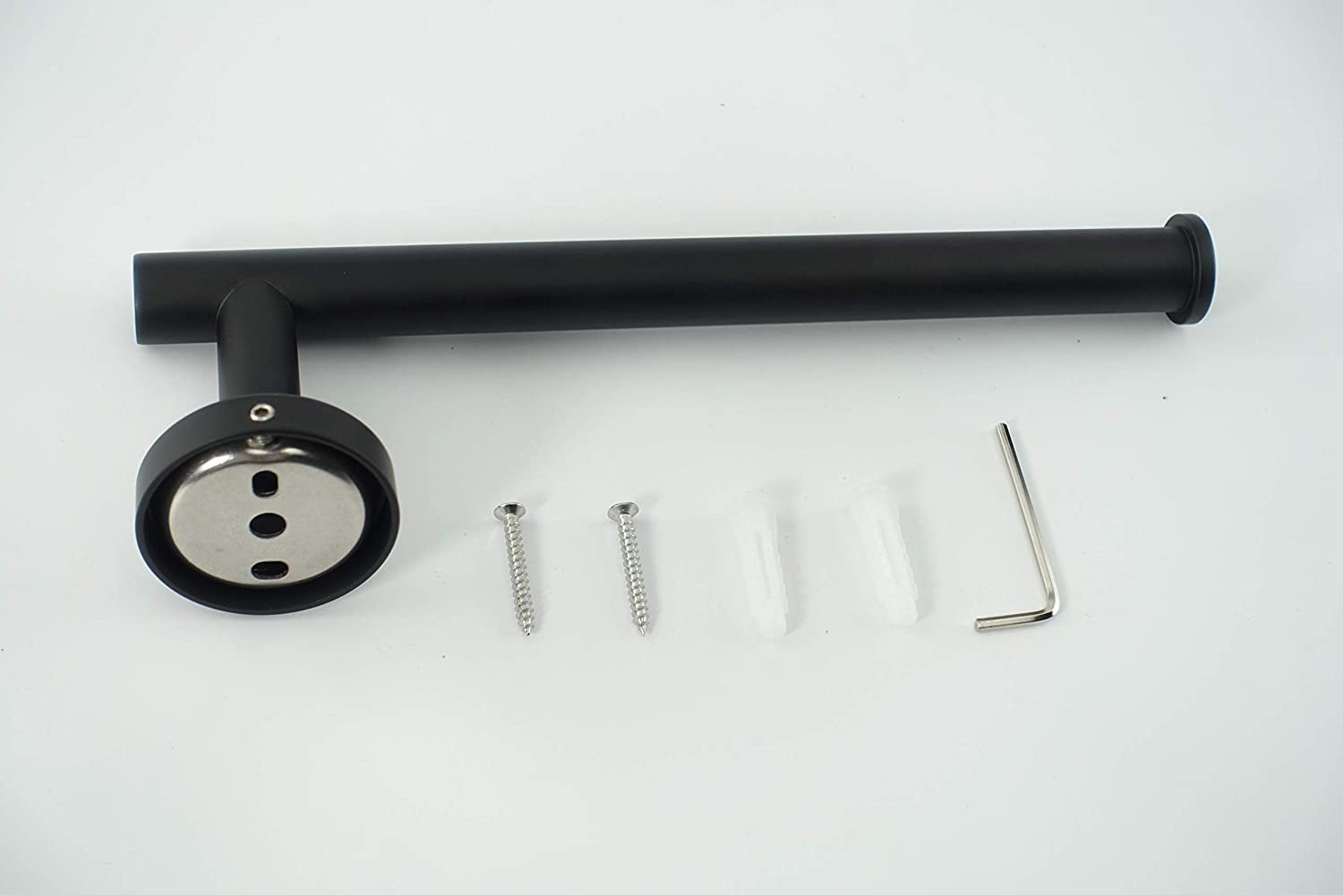 Hand Towel Holder/Towel Ring - Thicken SUS304 Stainless Steel Bathroom Hand Towel Bar, 9Inch Heavy Duty Wall Mounted Towel Rack Hanger (Matte Black)