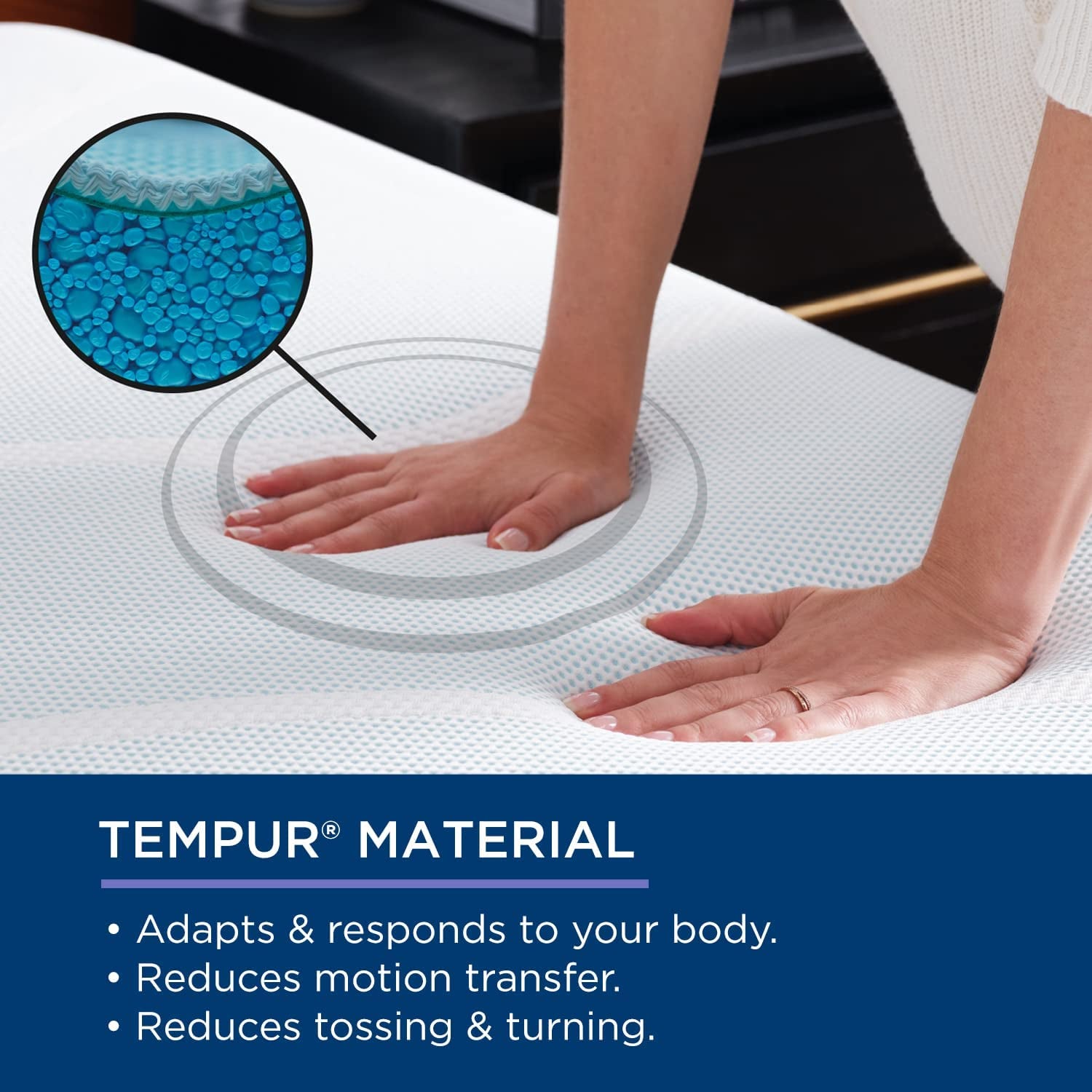 Tempur-Adapt (Supreme) 3" Memory Foam Mattress Topper, King