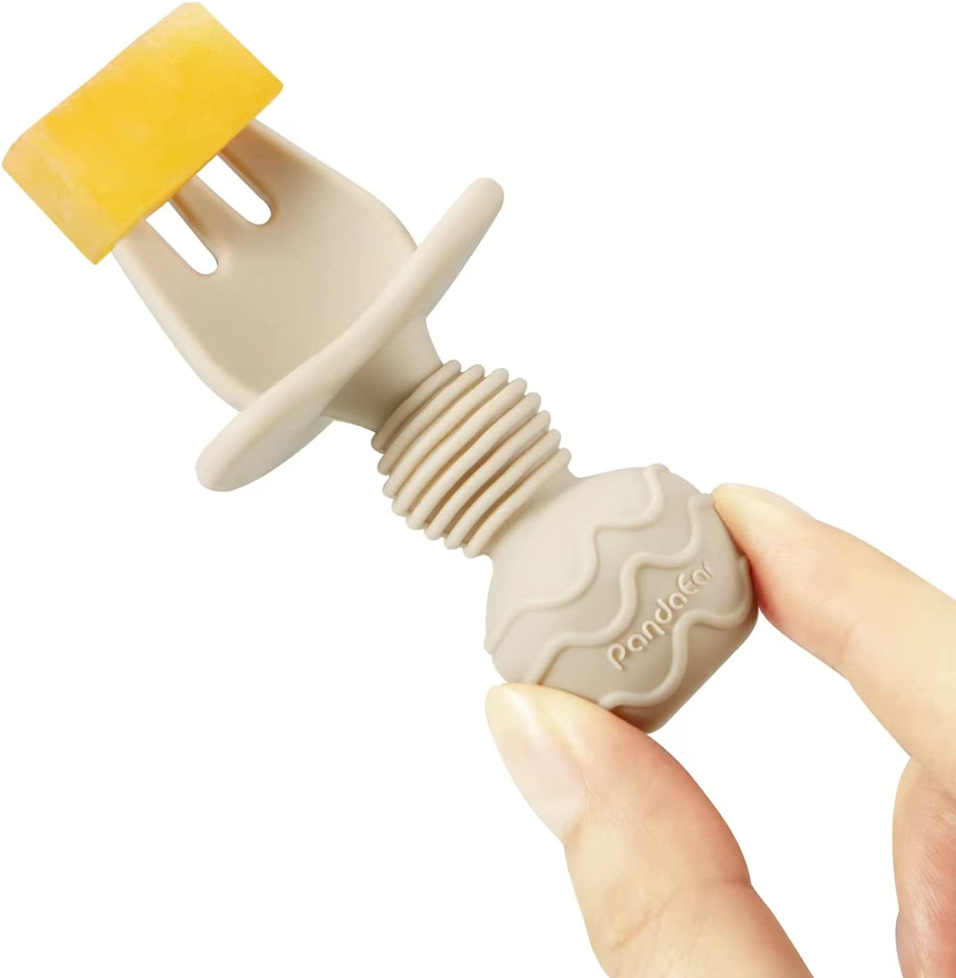 6 Pack Silicone Baby Spoons and Fork Feeding Set- Anti-Choke First Self Feeding Utensils for Baby Led Weaning Ages 3 Months