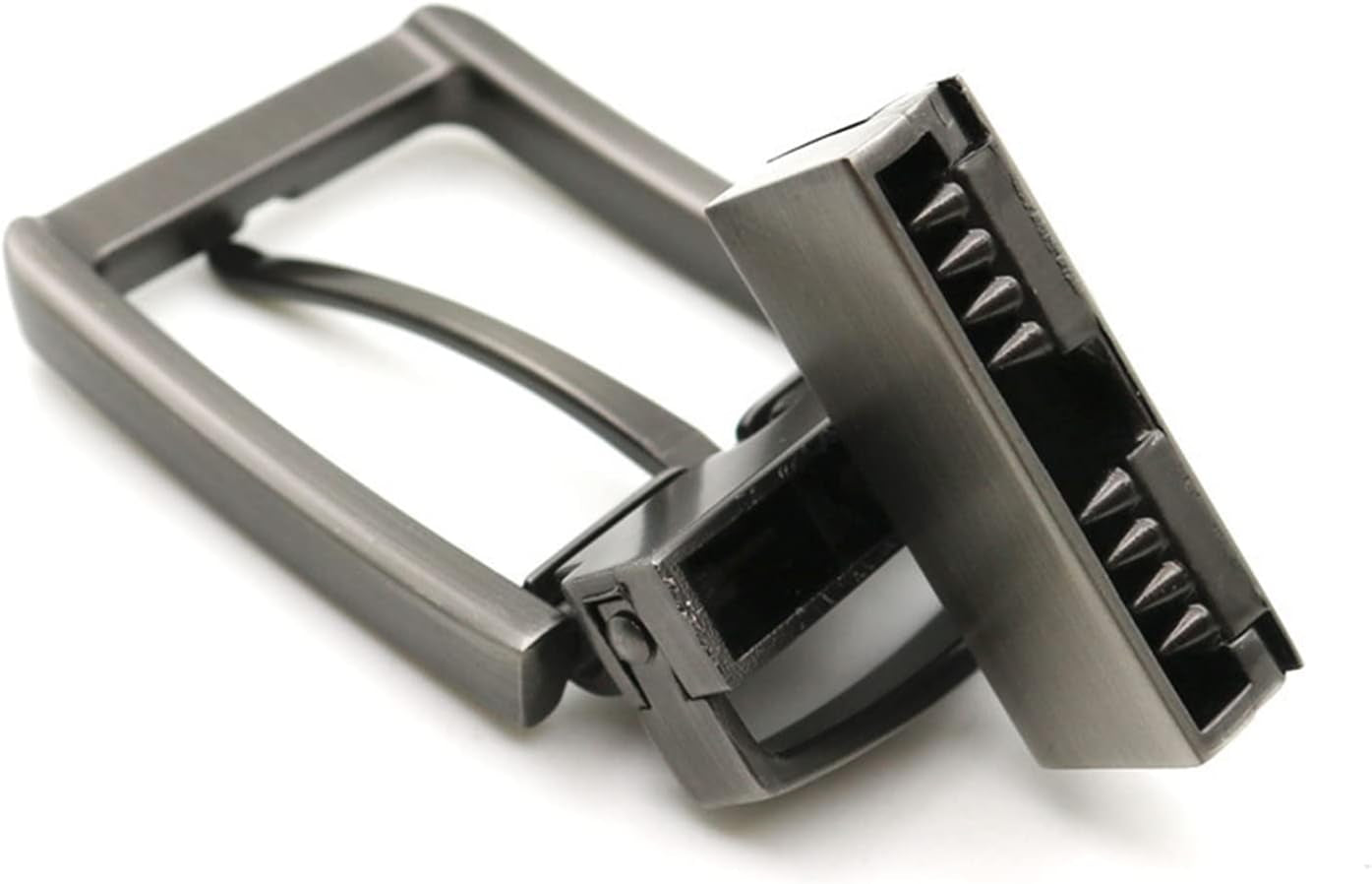 2 Pcs Generic 1.3"(33-34 Mm) Single Prong Square Belt Buckle Replacement Belt Buckle, Men Metal Belt Buckle Replacement Rectangular Pin Buckle, Single Prong Rectangular Pin Belt Buckle