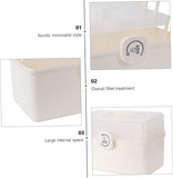 Box Medicine Box Storage Box Containers with Lids Portable Storage Box Organizer with Lid Home First Aid Kit First Aid Box Medicine Box with Lock Portable Medicine Box Safety Box