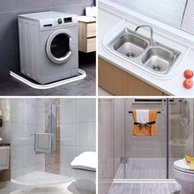 Load image into Gallery viewer, Collapsible Shower Water Dam Threshold Bathroom Water Stopper Flood Barrier Silicone Water Dam inside Dry and Wet Separation for Sink or Shower with Magnetic Strip,160Cm
