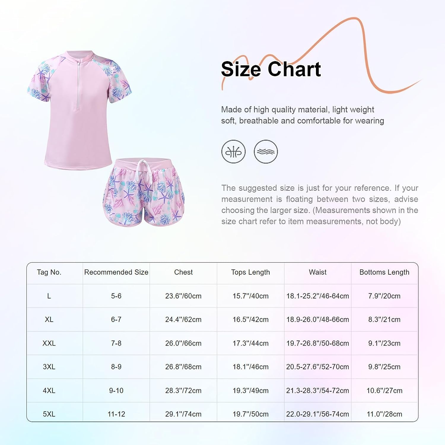 Kids Girls Swimsuit Sleeve Rash Guard Shirt with Short Surfing Suit Wetsuit Swimwear