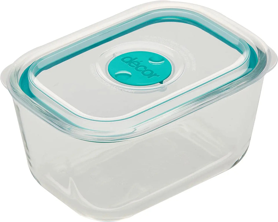 Vent & Seal Glass Oblong Food Container, 600Ml Capacity