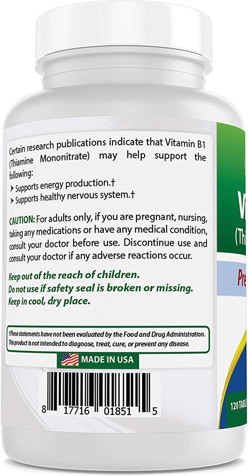 Vitamin B1 as Thiamine Mononitrate 100 Mg Tablets (120 Count (Pack of 3))
