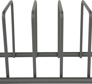 Alloy Steel Euro Kitchen Organizer for Plates, Cutting Boards, Bakeware Cooling Racks, Pots & Pans, Serving Trays, Reusable Containers, and Lids, Industrial Gray