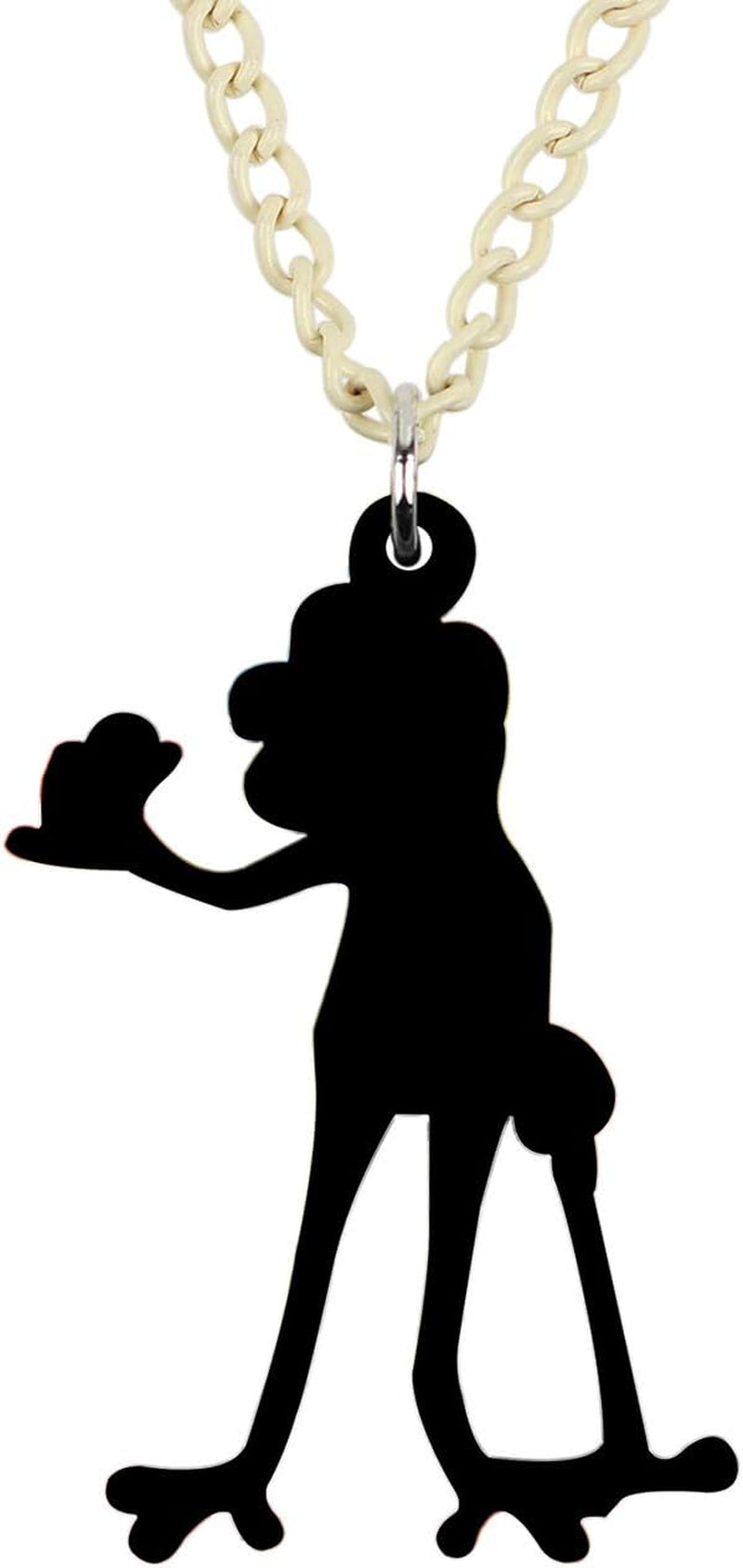 Acrylic Skateboard Frog Necklace Golf Boxer Frog Pendant Jewelry Gifts for Women Girls Ladies