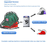 Coopche Hat Washer for Baseball Caps, Hat Washing Cage, Ballcapl Cap Washer for Washing Machine, Hat Cleaner for Laundry Machine Dishwasher Fit Children and Adults, Black