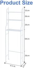 Load image into Gallery viewer, 3 Shelf Bathroom Space Saver, over the Toilet Rack, Bathroom Corner Stand Storage Organizer Accessories,The Washing Machine,Bathroom Tower Shelf

