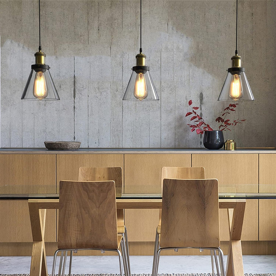 Modern Kitchen Pendant Light Creative Black Copper Sphere Pendant Lamp, Single Vintage Pendant Light for Kitchen Island Dining Room Dining Table Hallway (Black1)