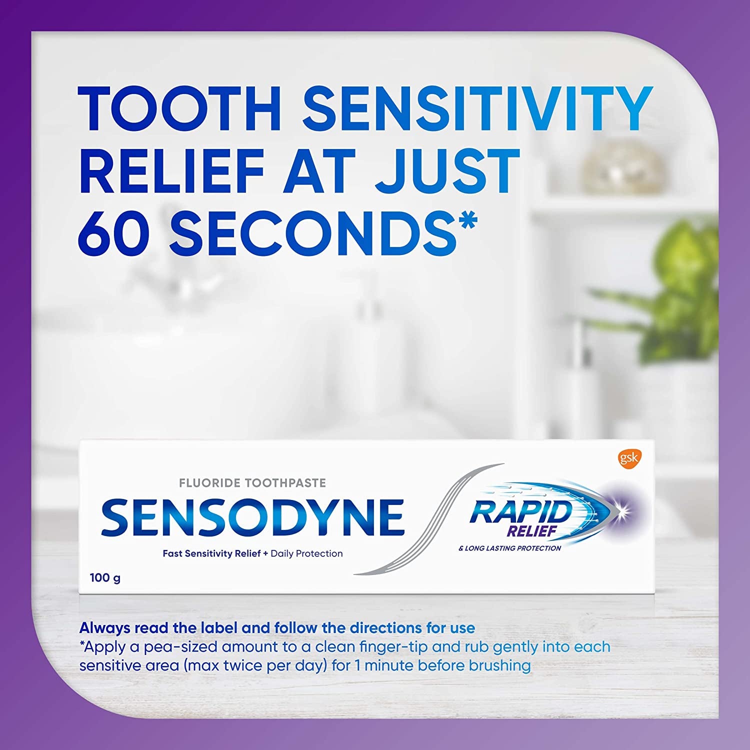 Rapid Relief Toothpaste, 100 Grams