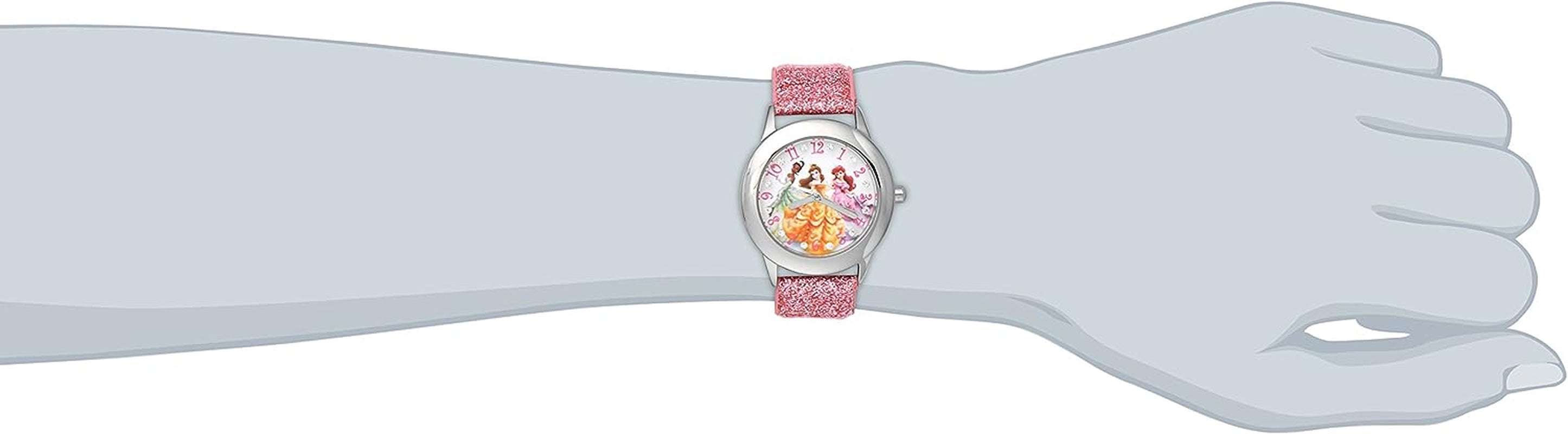 Princess Tween Stainless Steel Analog Quartz Watch, Pink, Children'S Watches