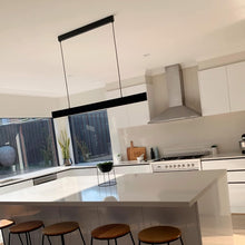 Load image into Gallery viewer, Linear LED Pendant Light Black 30W 1200(L) X15(W) X75(H) with Sensor Options Allure 1575 Series Ceiling Light for Kitchen/Island/Dining Room/Office (3000K Warm White with Sensor)
