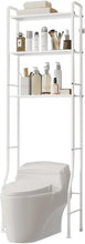 Load image into Gallery viewer, over the Toilet Storage 3-Tier over Toilet Bathroom Organizer over Washing Machine Rack Bathroom Shelf White
