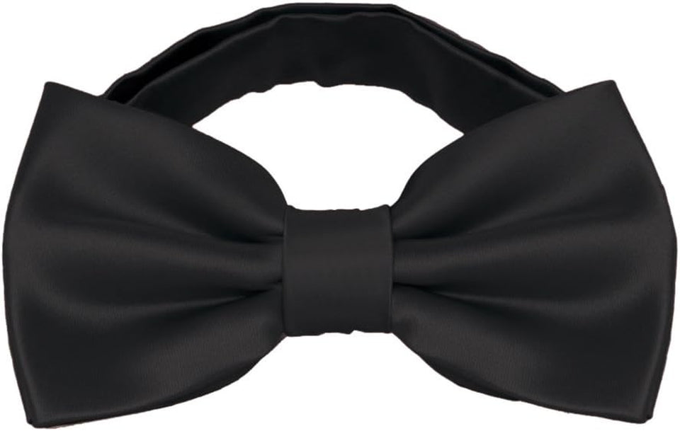 Mens Classic Pre-Tied Satin Formal Tuxedo Bowtie Adjustable Length Large Variety Colors Available, by