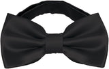 Mens Classic Pre-Tied Satin Formal Tuxedo Bowtie Adjustable Length Large Variety Colors Available, by