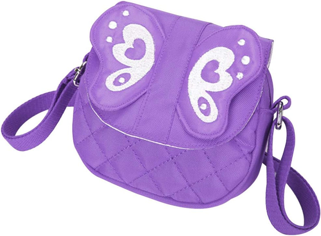 Little Girls Purses for Kids - Toddler Mini Cute Princess Handbags Shoulder Messenger Bag Toys Gifts Crossbody Purse (Butterfly Purple), Butterfly Purple, Fashion