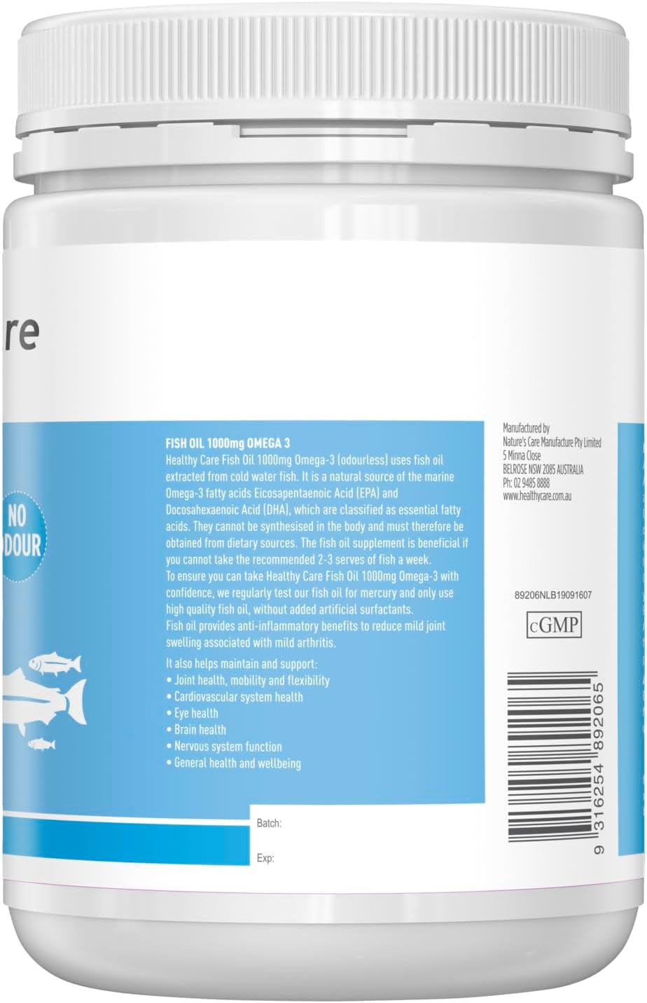 Fish Oil 1000Mg - 400 Softgel Capsules | Natural Source of Omega 3 to Support Heart, Brain, Eye & Cardiovascular Health