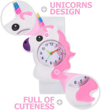 Load image into Gallery viewer, Slap Bracelet Watch 1 Set Slap Watch -Shape Slap Watch Cartoon Bracelet Necklace for Girl Girls&#39; Watches
