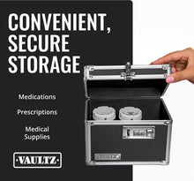 Load image into Gallery viewer, Medicine Lock Box W/Combination Lock - 5 X 7 X 5&quot; Cabinet Safe, Black
