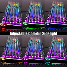 Load image into Gallery viewer, Typewriter Style Retro Mechanical Gaming Keyboard Wired with True RGB Backlit Collapsible Wrist Rest 108-Key Blue Switch round Keycap - Black

