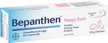 Load image into Gallery viewer, Bepanthen Nappy Rash Ointment Has a Unique Dual Action to Help Treat and Prevent Nappy Rash, Soothing and Hydrating Baby Skin Ointment, 100 G

