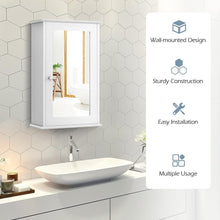 Load image into Gallery viewer, Wall Mounted Bathroom Cabinet, 2-In-1 over the Sink Cabinet W/Adjustable Shelf for 3 Heights &amp; Single Mirror Door, Medicine Cabinet for Bathroom Living Room Entryway Kitchen, White
