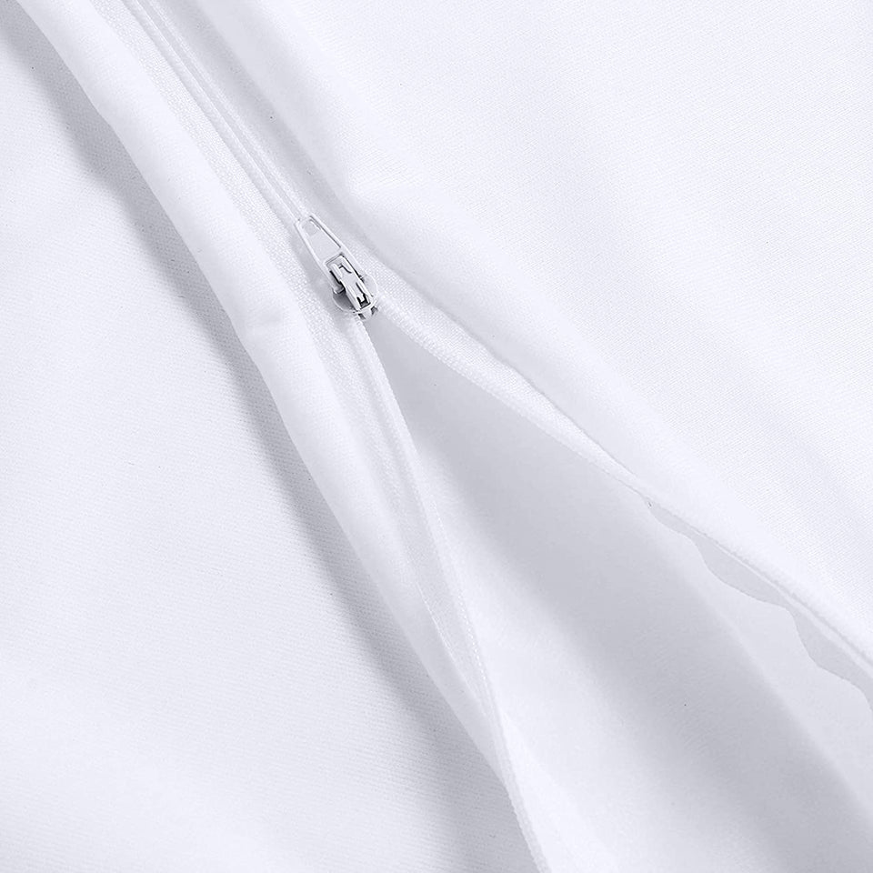 Waterproof Pillow Protector Zippered (4 Pack) King – Bed Bug Proof Pillow Encasement 20 X 38 Inches